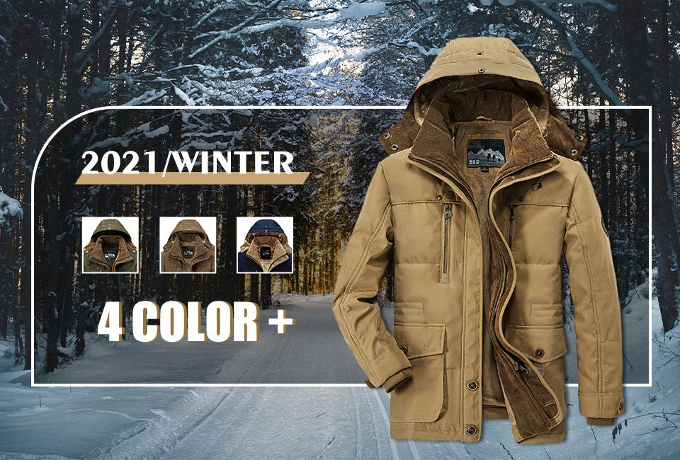 Mens Hooded Winter Parka