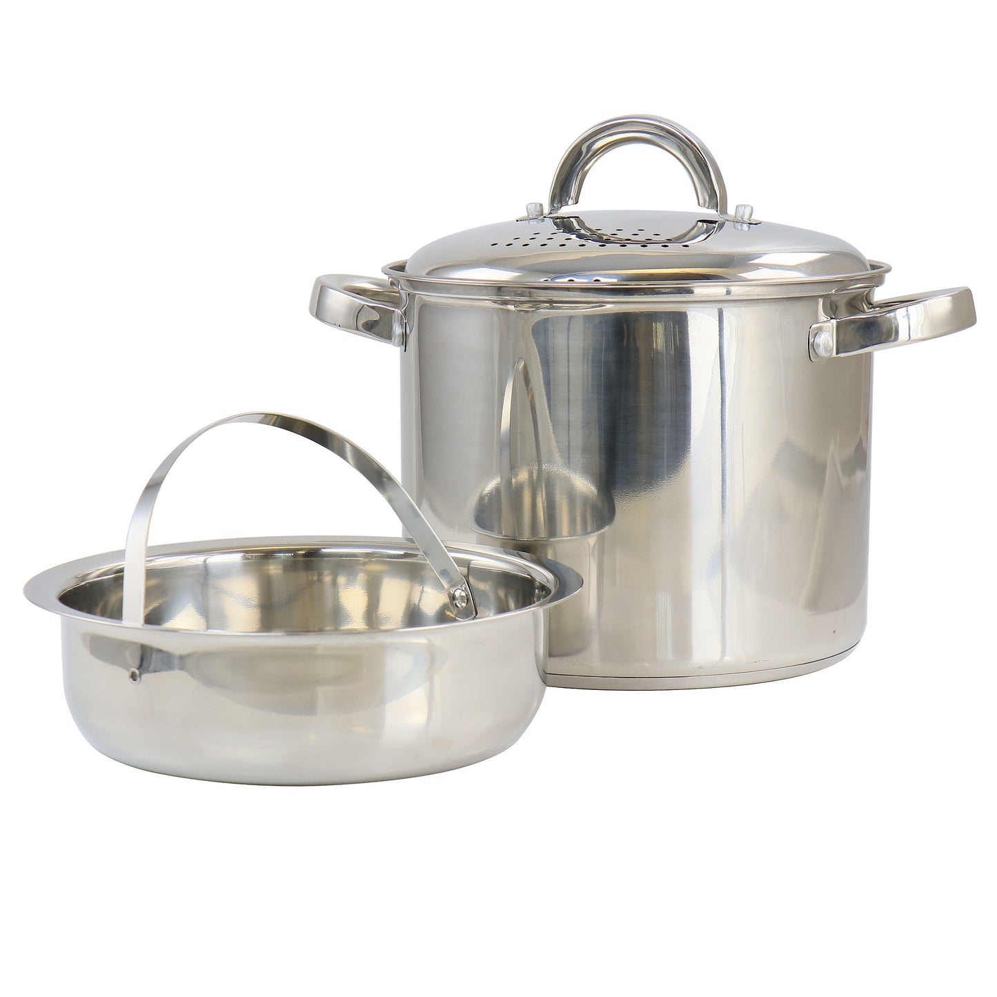 Oster Sangerfield 5 Quart Stainless Steel Pasta Pot with Strainer Lid