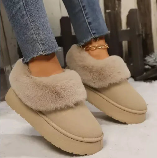 Cozy Winter Cotton Booties for Women