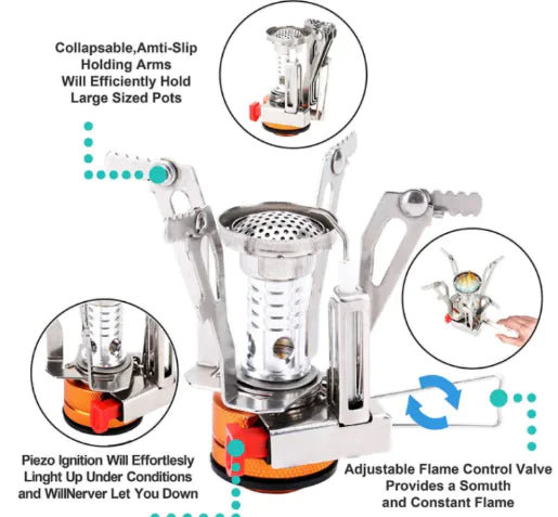 Compact Outdoor Cooking Stove Kit