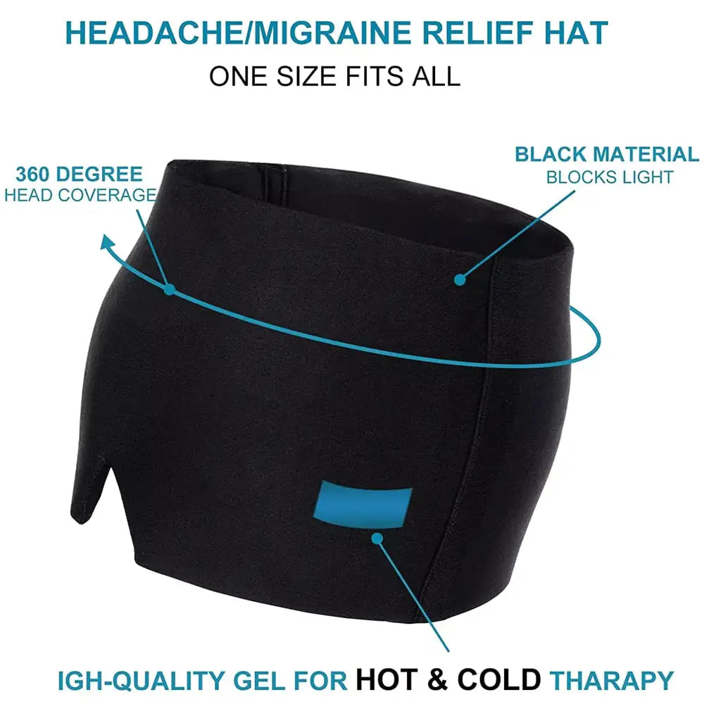 Cooling Comfort Headache Relief Mask with Eye Blocker