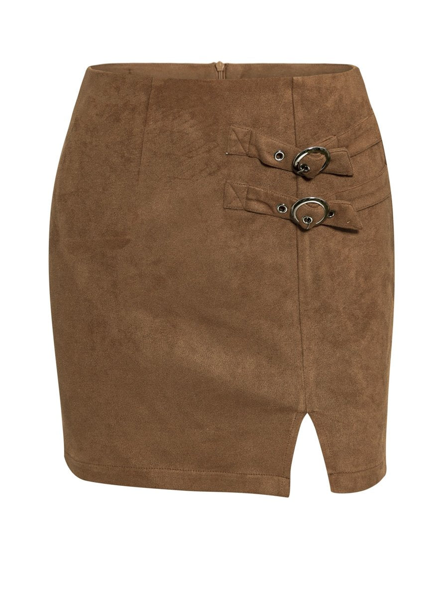 Skirt Suede Winter 2019 Women