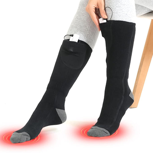 Winter Warm Adjustable Men Women Electric Battery Foot Warmer Socks SP