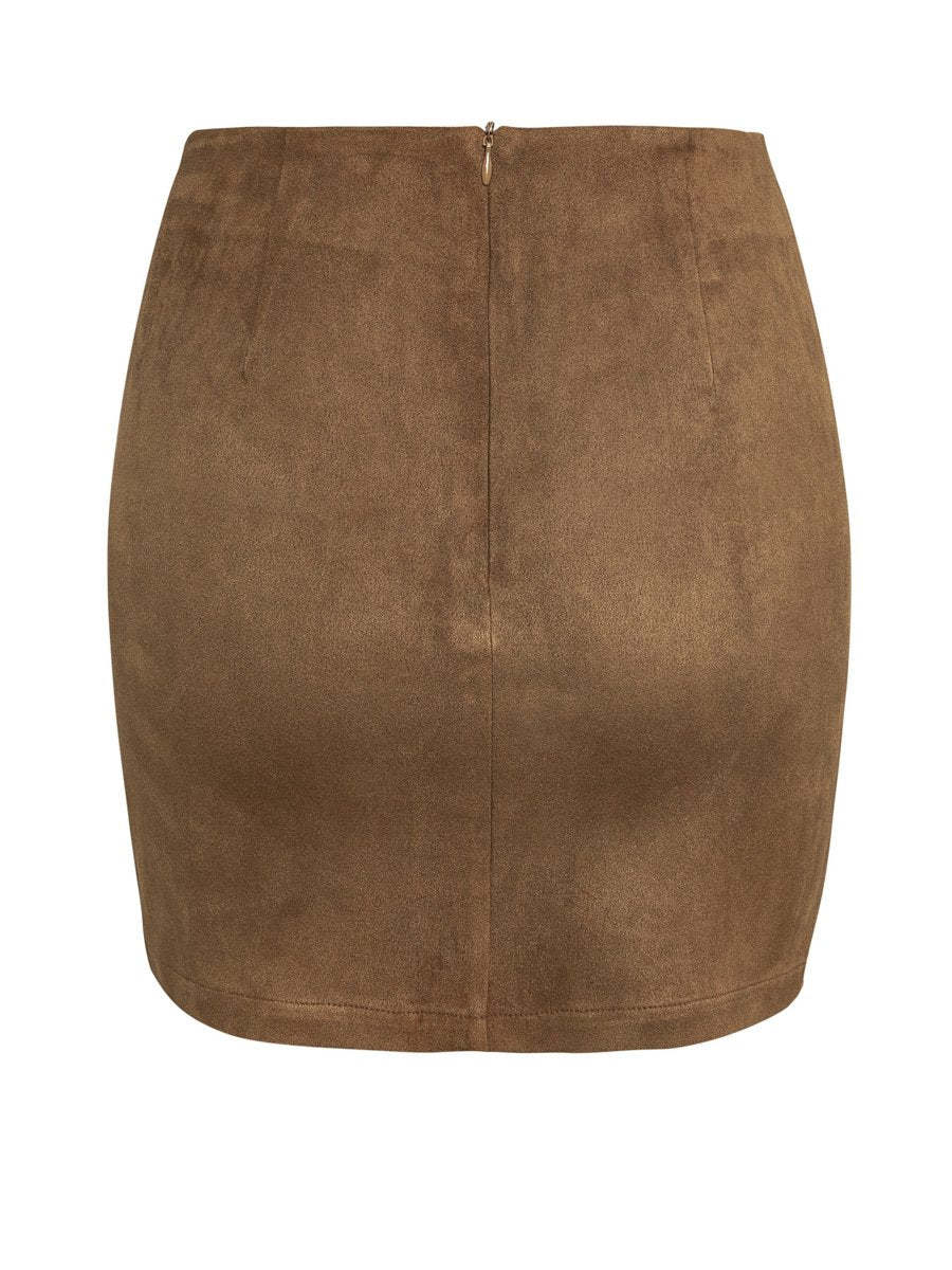 Skirt Suede Winter 2019 Women