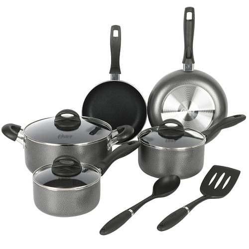 Oster Clairborne 10 Piece Nonstick Aluminum Cookware Set