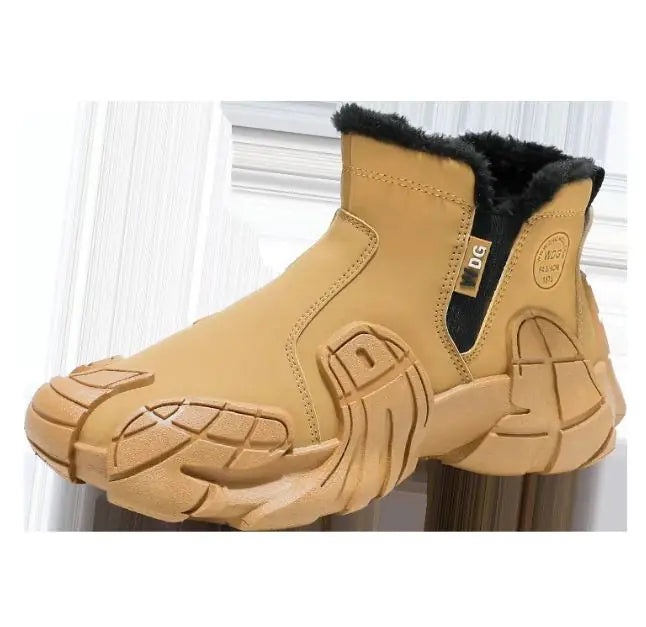 Men's Fleece Lined Rugged Martin Boots for Cold Weather