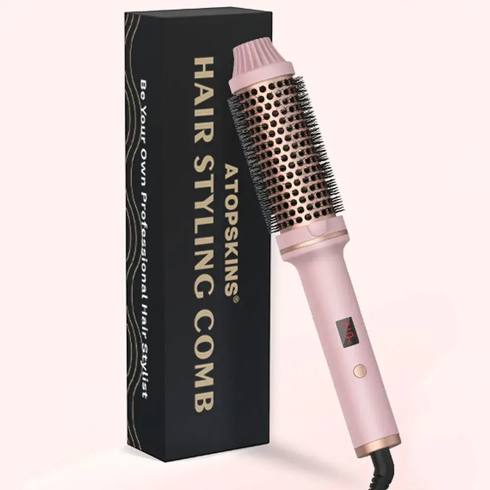 Professional Heated Curling Brush for Effortless Curls