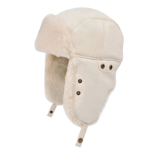 Cute Velvet Winter Hat Windproof Thick Lei Feng Hat Face Enhancing