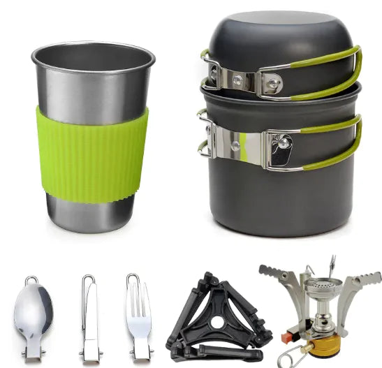 Compact Outdoor Cooking Stove Kit