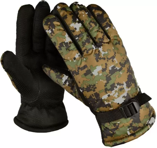 Printed Winter Men Gloves-COMOUFLAG