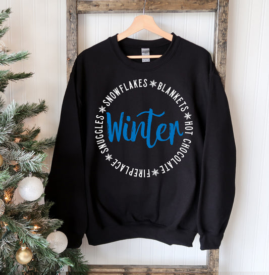 Snowflakes Blankets Winter Sweatshirt