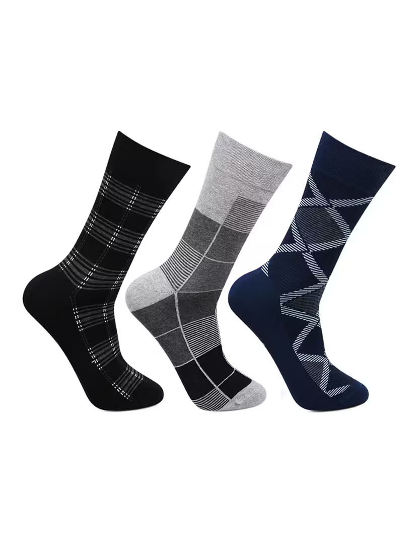 pack of 3 multi colored ankle length sock