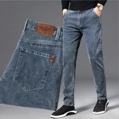 Men's Warm Denim Winter Jeans BLUE 28