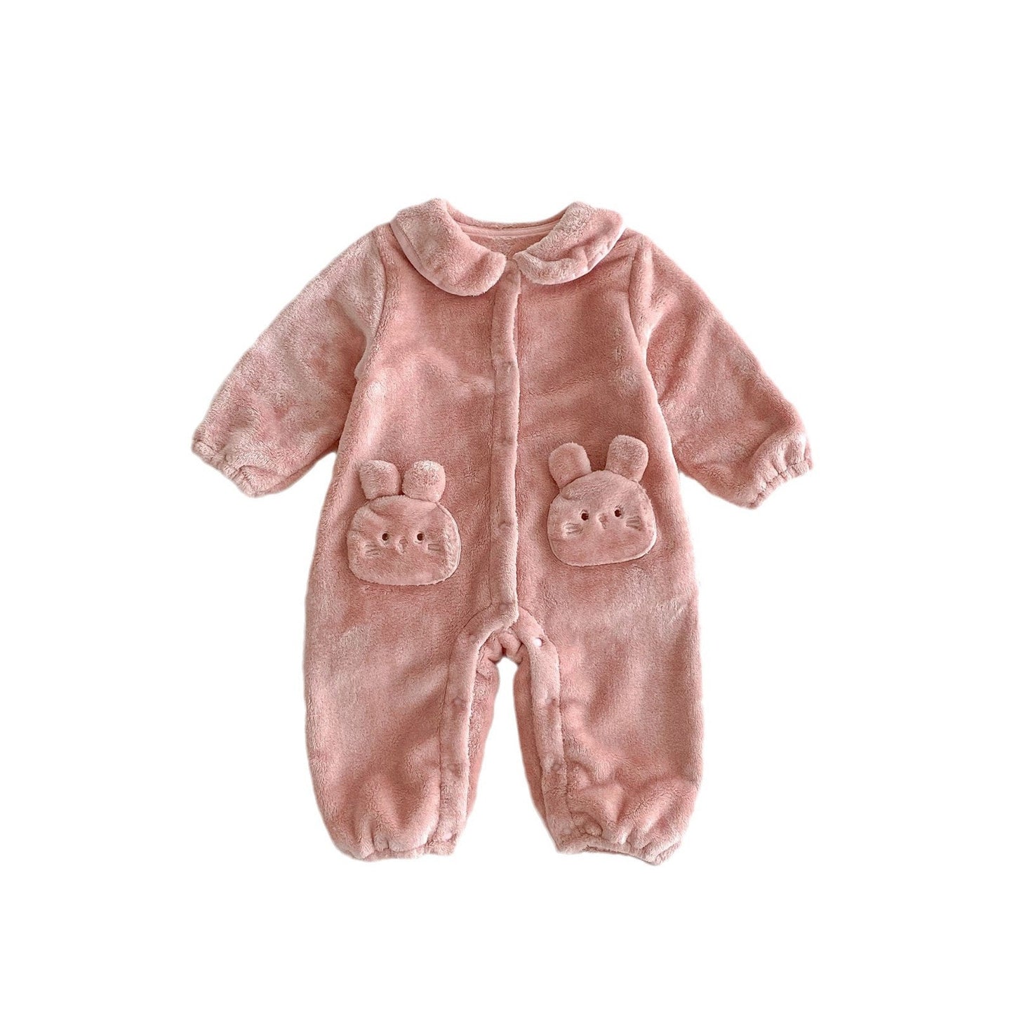 Winter New Arrival Baby Girls Cute Rabbits Pattern Warm Double-sided