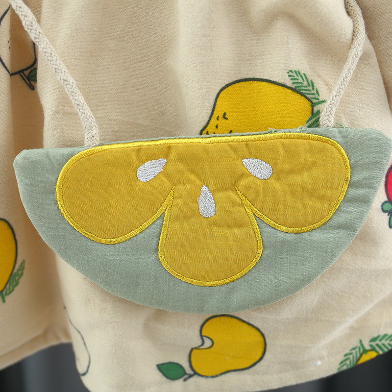 Autumn and Winter New Arrival Baby Girls Long Sleeves Fruits Print