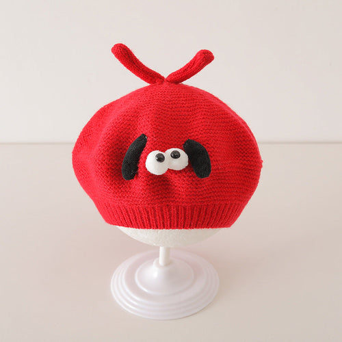 Winter and Autumn Cute Cartoon Knited Hat for Baby: Painter’s Beret