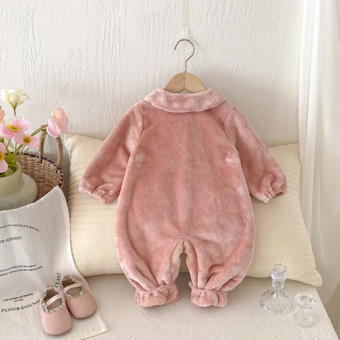 Winter New Arrival Baby Girls Cute Rabbits Pattern Warm Double-sided