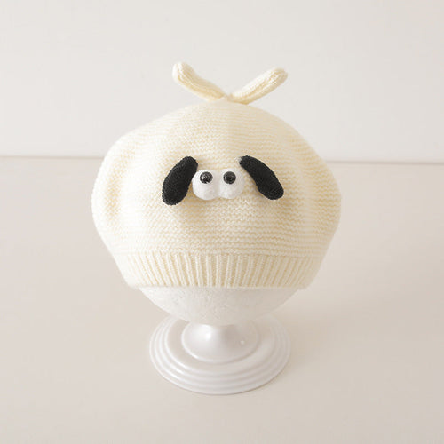 Winter and Autumn Cute Cartoon Knited Hat for Baby: Painter’s Beret