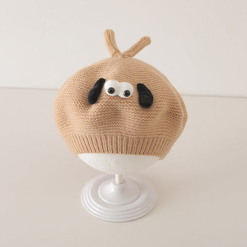 Winter and Autumn Cute Cartoon Knited Hat for Baby: Painter’s Beret