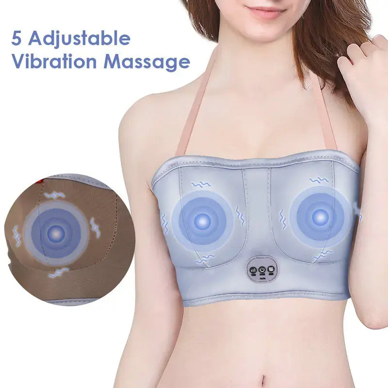 Breast Care Vibrating Massager with Heating Therapy