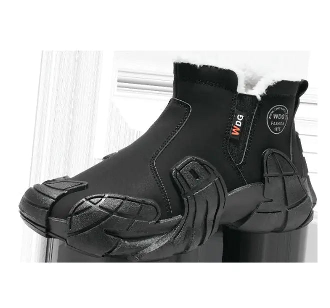 Men's Fleece Lined Rugged Martin Boots for Cold Weather